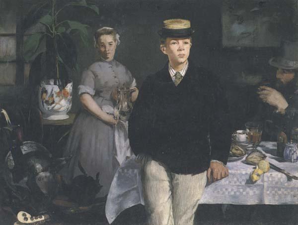 Edouard Manet Le dejeuner dans l'atelier (mk40) oil painting image